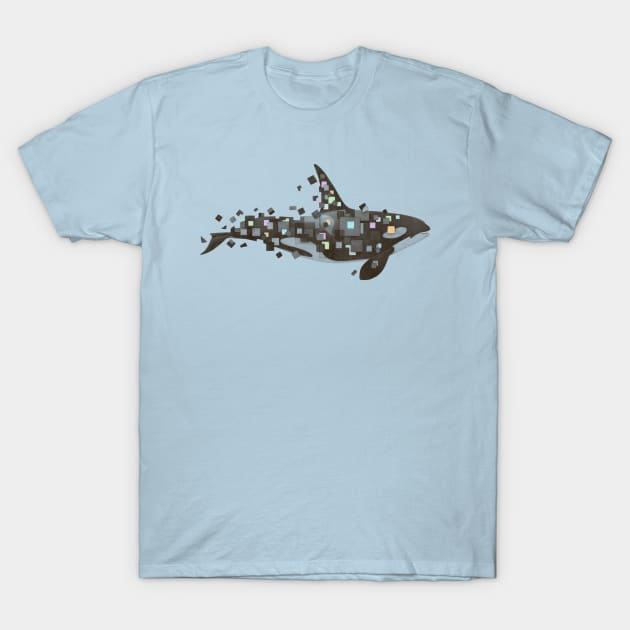 Fractured Killer Whale T-Shirt by Terry Fan